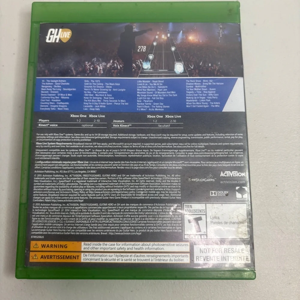 Guitar Hero Live Video Game for Xbox One